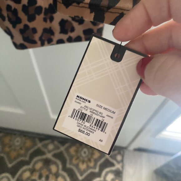 Dana Buchman Leopard Open-Front Coat - Picture 3 of 3